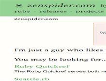 Tablet Screenshot of lists.zenspider.com